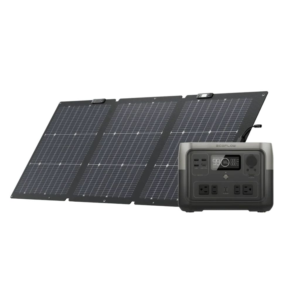 ECOFLOW RIVER 2 PRO SOLAR GENERATOR + 60W PORTABLE SOLAR PANEL 5005501002-BDL 160